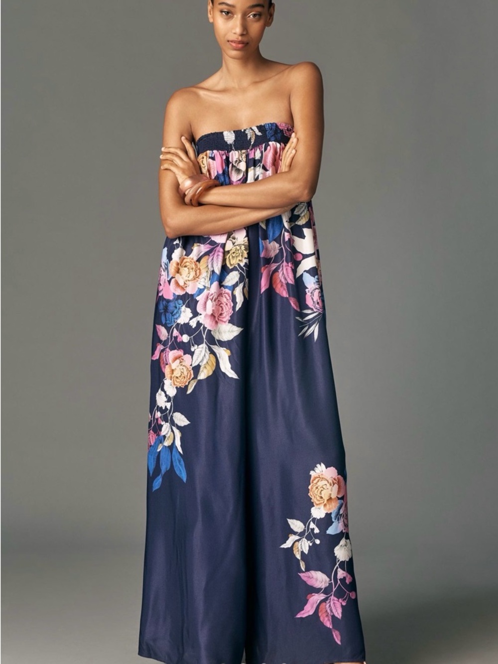 NWT Anthropologie Maeve Printed Fluid Wide Leg Jumpsuit